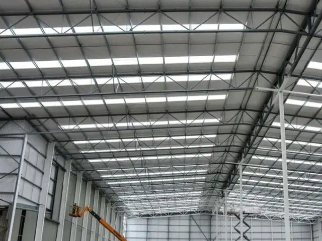 Industrial plant roof insulation foam